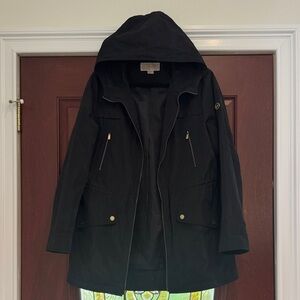 Michael Kors Black and Beige Label Jacket